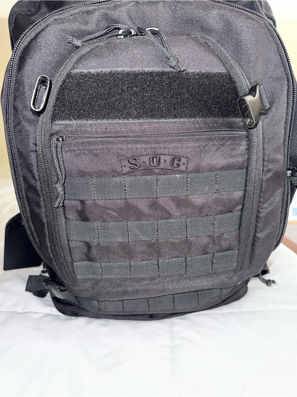 SOG Black Tactical Bugout MOLLE Backpack